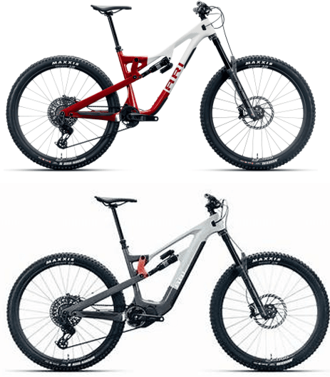 Same geo, different COM. Great handling on both